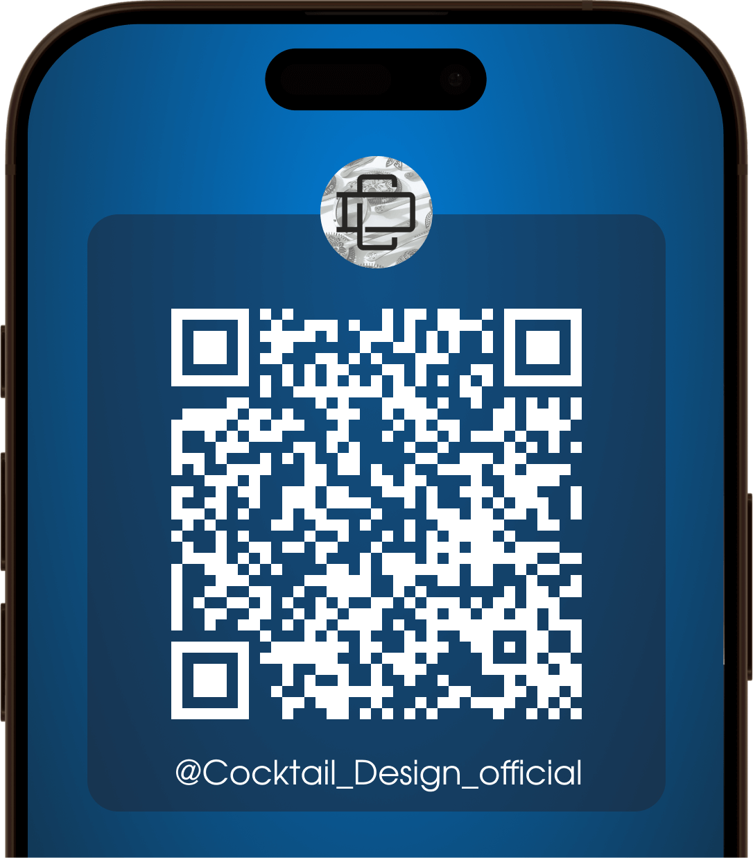 QR-код Telegram канала Cocktail Design